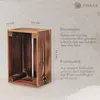 PINEEA drevená krabica malá 30x20x15 - flambovaná vintage Náhľad obrázku produktu 3
