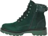 A side view of a green suede lace-up boot with a zipper. Produktbild-Vorschau