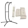 Juskys Doppelhängesessel Aria - Polyrattan Hängesessel mit Produktbild-Vorschau 10