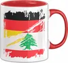 Libanon Deutschland Flagge Halb Deutscher Halb Libanese Produktbild-Vorschau 1