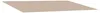 vidaXL Markisenersatzstoff Beige 400 x 350 cm Polyester Produktbild-Vorschau 2