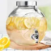 Glasbehälter mit Zapfhahn für Getränke, Limonade, Zitrone, Produktbild-Vorschau 2