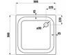 Duschwanne Sanicomfort 900 x 900 x 25 mm, Stahl, weiß, Produktbild-Vorschau 8