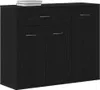 vidaXL Sideboard Schwarze Eiche 88x30x70 cm Holzwerkstoff Produktbild-Vorschau 3