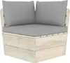 vidaXL Cuscino Pallet 3 pezzi tessuto Oxford grigio Anteprima dell’immagine prodotto 16