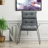 Set di 4 sedie da giardino COSTWAY, con schienale alto e Anteprima dell’immagine prodotto 2