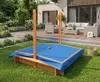 Sandkasten SANDI XXL mit Deckel und Sitzbänken Produktbild-Vorschau 3