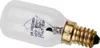 A close-up studio shot of a clear incandescent light bulb with a gold-colored E14 screw base. Anteprima dell’immagine prodotto