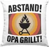 Trendation - Opa Grillt Deko-Kissen mit Füllung 40x40 Produktbild-Vorschau 1