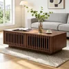 Merax rechteckig Couchtisch mit 2 Türöffnung, MDF + Produktbild-Vorschau 5