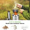 Camping Herd 3-in-1 Portable Edelstahl Leichtgewicht Holz Produktbild-Vorschau 7