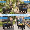 COSTWAY Wózek ręczny 100 l, składany, z daszkiem, wózek Podgląd zdjęcia produktu 8