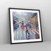 Gerahmtes Poster - Schwarzer Rahmen - Acryl Stadt Regen - Produktbild-Vorschau 8