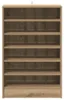 vidaXL Botník Artisan dub 60x35x92 cm Materiál na báze Náhľad obrázku produktu 4