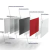 DEQORI Couchtisch 90x55 cm Weiß 'Rot' Glas Beistelltisch Produktbild-Vorschau 8