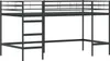 vidaXL Łóżko piętrowe dla dzieci, czarne, 90 x 200 cm, Podgląd zdjęcia produktu 1