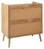 CALICOSY - Commode 1 porte 3 tiroirs avec façades en rotin Voir les images du produit 9