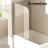 EMKE Paroi de douche Porte battante 90x140cm Voir les images du produit 3