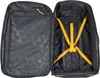 The interior of an open black trolley with yellow straps. Produktbild-Vorschau