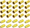 F-Stecker 6,5-7 mm + F-Doppelbuchse Vergoldet Kupplung Sat Produktbild-Vorschau 1