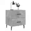 vidaXL Stolik nocny betonowy szary 40x35x47,5 cm materiał Podgląd zdjęcia produktu 3