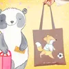Mr. & Mrs. Panda Jutebeutel Fuchs Fußball spielen - Braun Produktbild-Vorschau 2