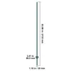 A single green metal fence post with measurement annotations. Anteprima dell’immagine prodotto