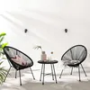 home24 Sitzgruppe - 3-teilig - Stahl / Polyrattan Produktbild-Vorschau 1