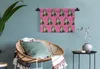 MuchoWow® Wandteppich Wandbehang Tier - Muster - Rosa 60x40 Produktbild-Vorschau 5
