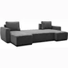 PHARELL 5/6-Sitzer-Panorama-Ecksofa - Anthrazitfarbener Produktbild-Vorschau 5