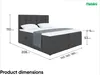 MEBLINI Boxspringbett mit Bettkasten - Gepolstert Produktbild-Vorschau 7
