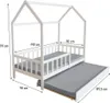 Letto a capanna per bambini "Paloma" con cassetto - 90 x Anteprima dell’immagine prodotto 3