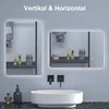 Badspiegel mit Beleuchtung 60×40cm Kalt/Neutral/Warmweiß Produktbild-Vorschau 11