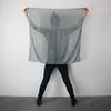 Baumwolltuch - grau - dunkel Lurex gold - quadratisches Produktbild-Vorschau 10