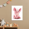 Leinwand Bilder 30x40 cm - Kinder Tiere - Schwein, Bilder, Produktbild-Vorschau 2