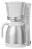 A white and silver coffee maker with a thermal carafe is shown against a white background. Anteprima dell’immagine prodotto