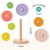 MERLE TOYS® Stapelturm Holz, 100% Öko, Stapelturm 1 Jahr Produktbild-Vorschau 6