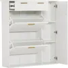Nowoczesna szafka na buty – 95 x 24 x 107,5 cm, biała – Podgląd zdjęcia produktu 8