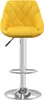 A yellow bar stool on a white background. Voir les images du produit