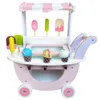 4iQ Carrello girello in legno per gelateria su ruote Anteprima dell’immagine prodotto 10