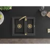 Mexen Carlos 1,5-Becken-Granitspüle 582 x 475 mm, Schwarz Produktbild-Vorschau 4