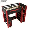 Letto a castello Merax Gaming 90x200 cm con scrivania, Anteprima dell’immagine prodotto 4