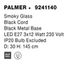 Product information and specifications for a lamp. Anteprima dell’immagine prodotto