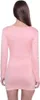 Damen Kleid Minikleid Langarm; S/M; Lachs Produktbild-Vorschau 2