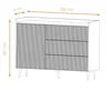 AX LIVING Commode avec tiroirs Acaddo - 126 cm de large, Voir les images du produit 2