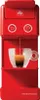 A red Illy iperespresso coffee machine is shown with a cup of espresso being brewed. Podgląd zdjęcia produktu