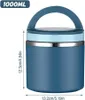 Thermo Lunchbox Warmhalten Essen, 1 L Behälter Edelstahl, Produktbild-Vorschau 2