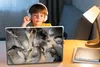 MuchoWow® Laptop Aufkleber Sticker Cover Grau - Luxus - Produktbild-Vorschau 3