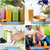 Glasflaschen 500ml, 4 Stück Saftflaschen zum Befüllen, Produktbild-Vorschau 6