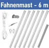 Brubaker 6 m Aluminium Fahnenmast inkl. Deutschland Flagge Produktbild-Vorschau 4
